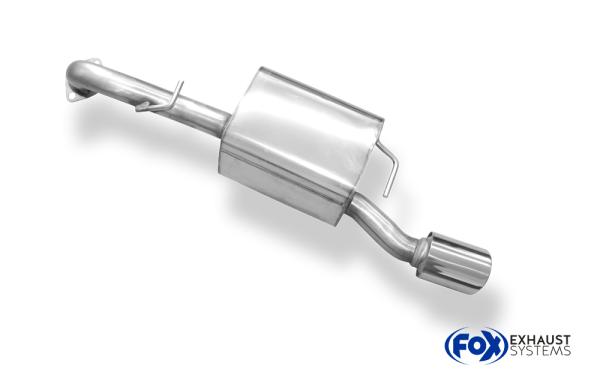 Endschalldämpfer einseitig passend an original Stoßstange - 1x90 Typ 17 passend für: Toyota Yaris Yaris XP9 ab 06 1,8l TS 98kW